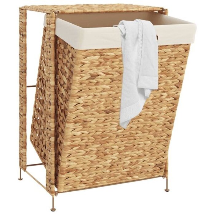 Vidaxl Kosz na pranie z hiacyntu wodnego 44x34x64 cm - 80% taniej