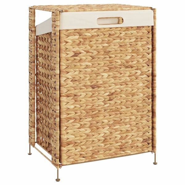 Vidaxl Kosz na pranie z hiacyntu wodnego 44x34x64 cm - 80% taniej