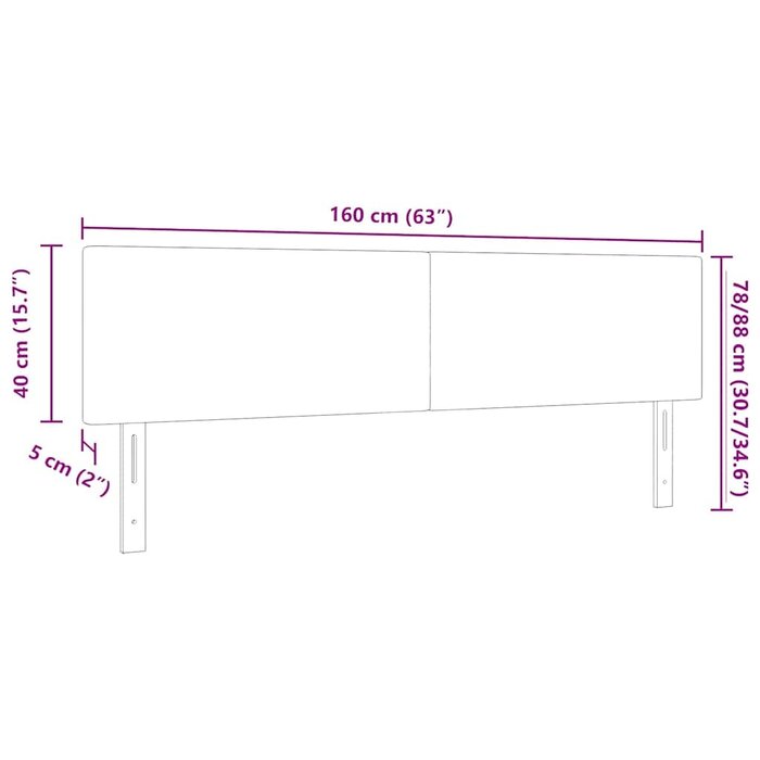 Vidaxl Zagłówek do łóżka 160 cm jasnoszary sztruks - 73% taniej