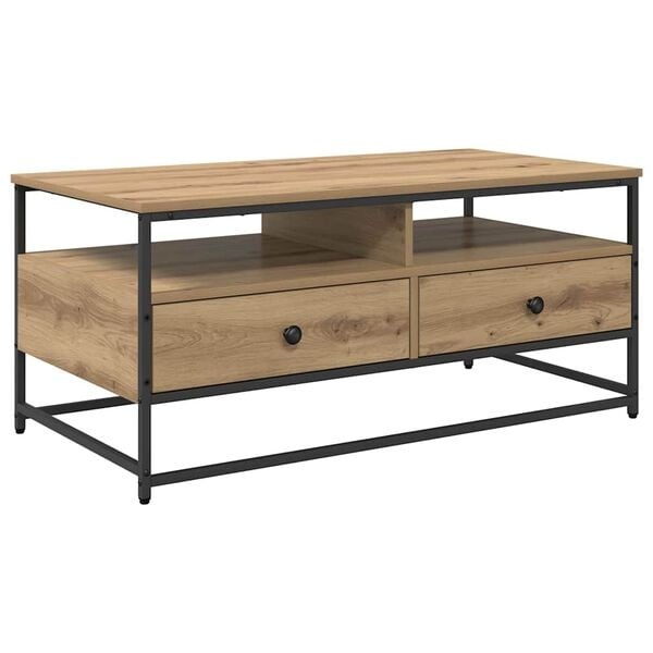 Vidaxl Stolik kawowy dąb rzemieślniczy 100x51cm - 82% taniej