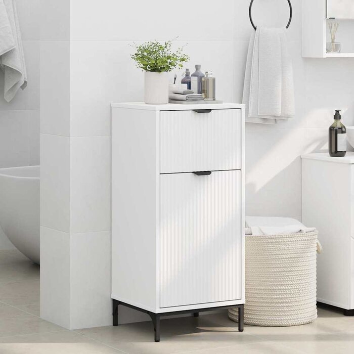 Vidaxl Biała szafka łazienkowa z szufladą 39,5x36x88 cm - 79% taniej