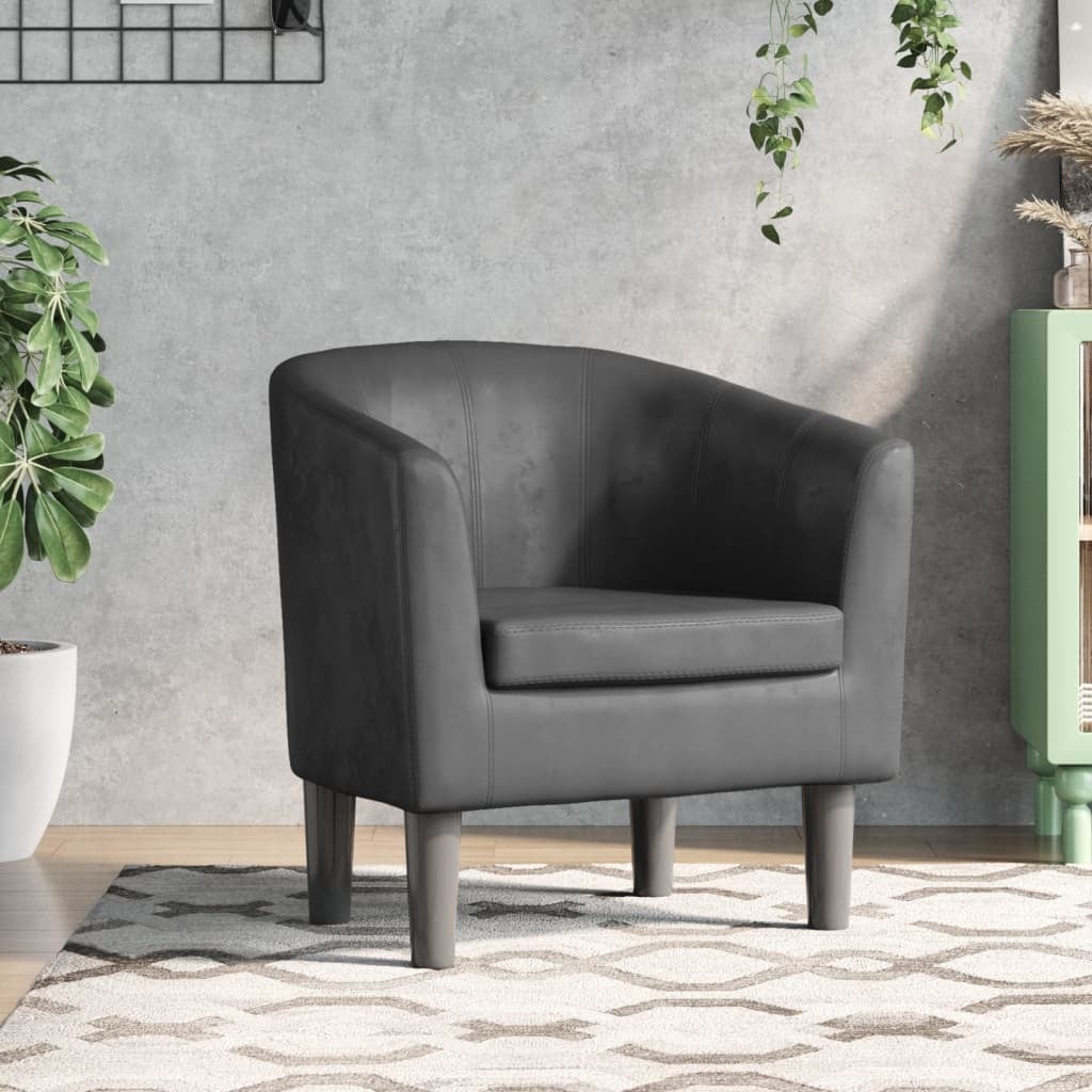 Vidaxl Szare krzesło kubełkowe - 80% taniej - outlet