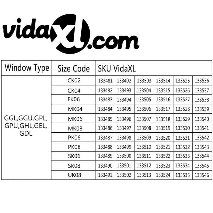 Vidaxl Roleta zaciemniająca dachowa UK08 czarna - 75% taniej