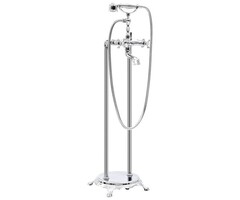 Vidaxl Wolnostojąca bateria wannowa 99,5 cm - stal nierdzewna - 78% taniej
