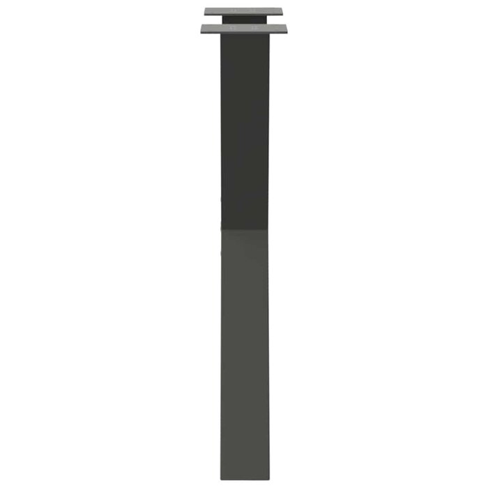 Vidaxl Stalowe nogi do stołu X 50x73 cm, antracyt - 77% taniej