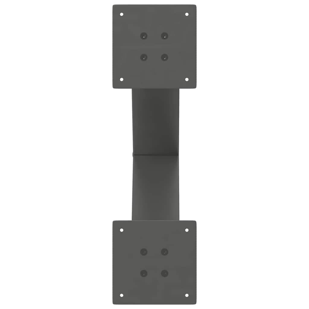 Vidaxl Stalowe nogi do stołu X 50x73 cm, antracyt - 77% taniej