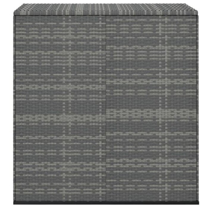 Vidaxl Skrzynia ogrodowa z technorattanu 100x49x103,5 cm - szara - 81% taniej