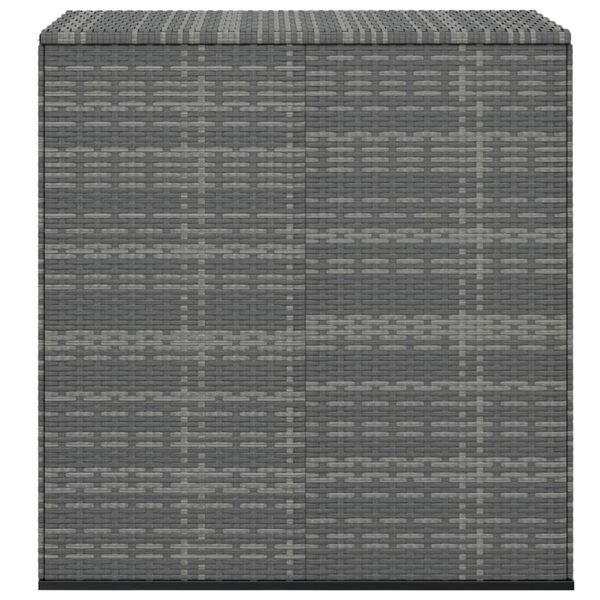 Vidaxl Skrzynia ogrodowa z technorattanu 100x49x103,5 cm - szara - 81% taniej