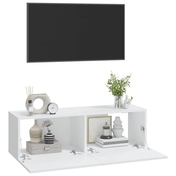 Vidaxl Zestaw 2 szafek wiszących pod TV 100cm - 82% taniej