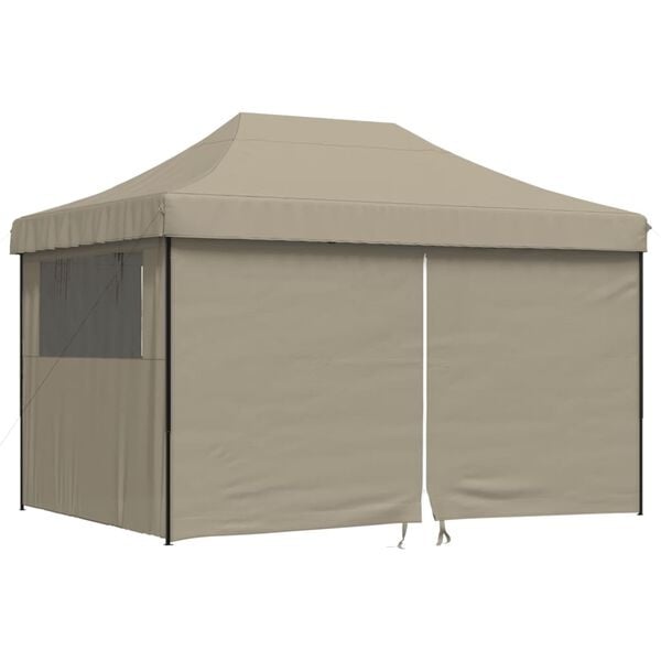 Vidaxl Składany namiot ogrodowy pop-up 410x279cm taupe - 78% taniej