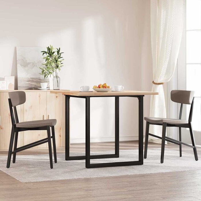 Vidaxl Industrialne nogi do stołu typu O 60x60x73 cm, czarne - 77% taniej