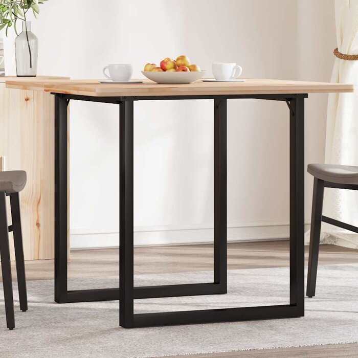 Vidaxl Industrialne nogi do stołu typu O 60x60x73 cm, czarne - 77% taniej