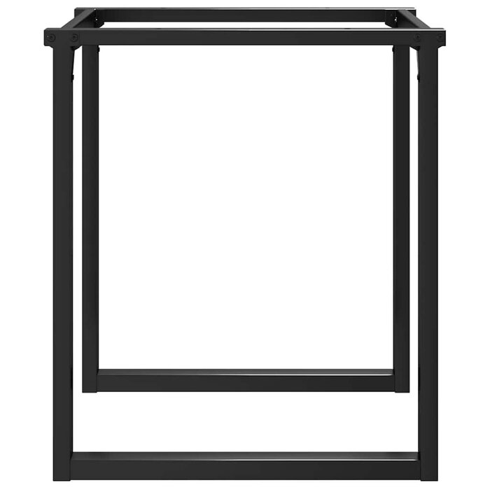 Vidaxl Industrialne nogi do stołu typu O 60x60x73 cm, czarne - 77% taniej