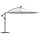 Wiszący parasol ogrodowy LED 350 cm piaskowy - 73% taniej