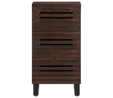 Industrialna komoda z litego drewna mango 40x34x75 cm - 71% taniej