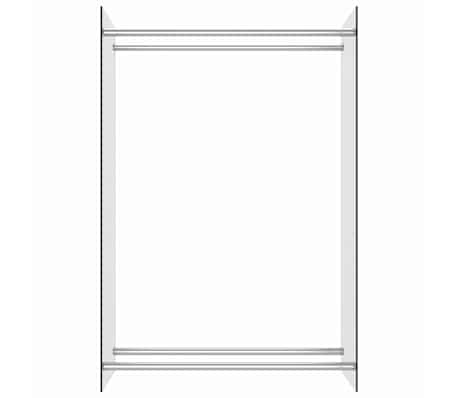 Szklany stojak na drewno kominkowe 80x120 cm - 85% taniej