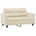 Nowoczesna sofa dwuosobowa 120 cm kremowa - 91% taniej