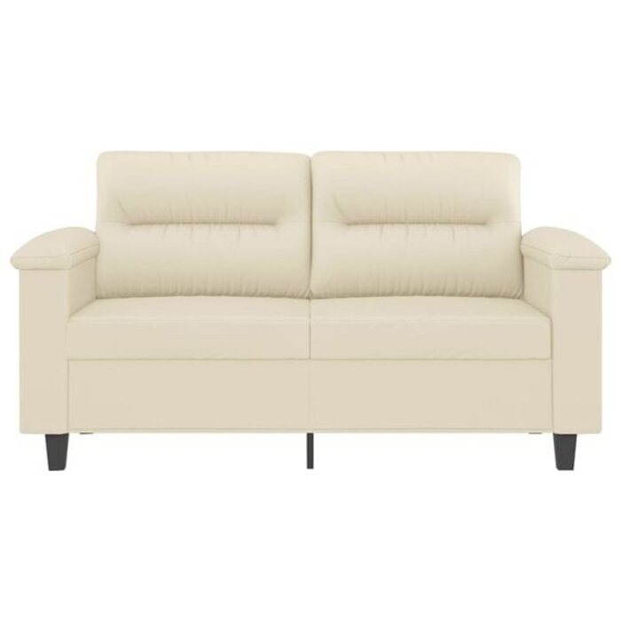 Nowoczesna sofa dwuosobowa 120 cm kremowa - 91% taniej