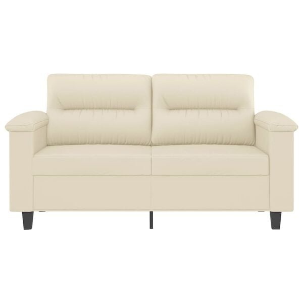 Nowoczesna sofa dwuosobowa 120 cm kremowa - 91% taniej