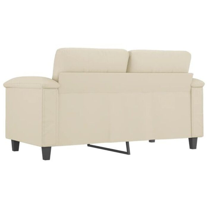Nowoczesna sofa dwuosobowa 120 cm kremowa - 91% taniej