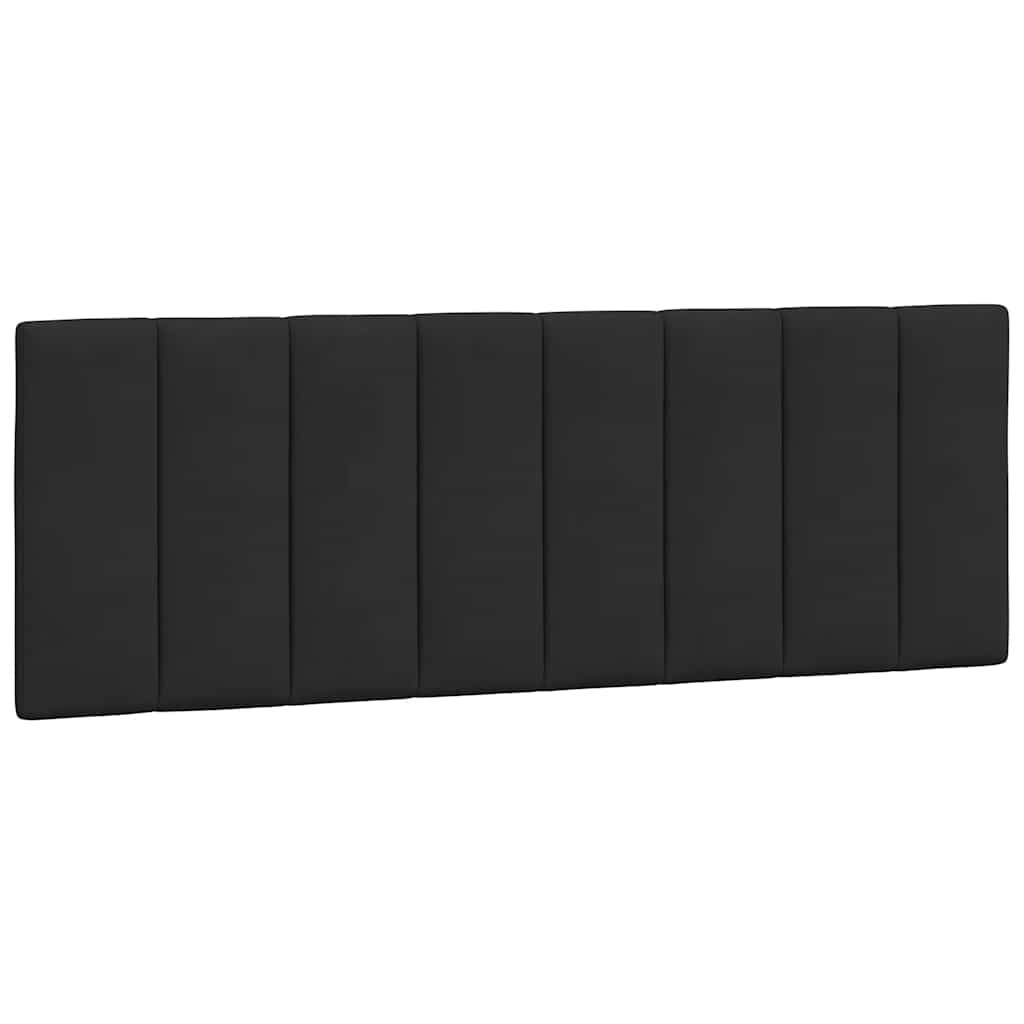 Aksamitna poduszka na zagłówek 140 cm czarna - 69% taniej