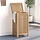 Kosz na pranie z drewna tekowego 35x25x60 cm - 40% taniej
