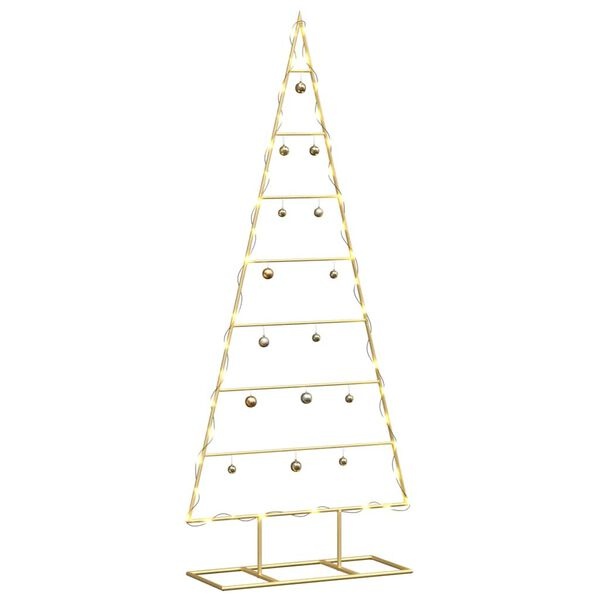 Metalowa choinka dekoracyjna 125 cm - czarna - 76% taniej