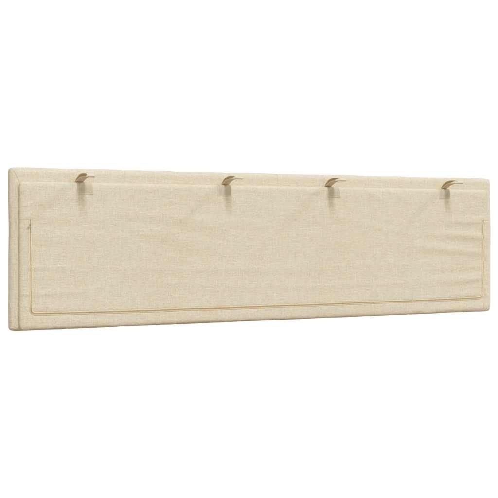 Kremowa poduszka na zagłówek łóżka 180 cm - 71% taniej