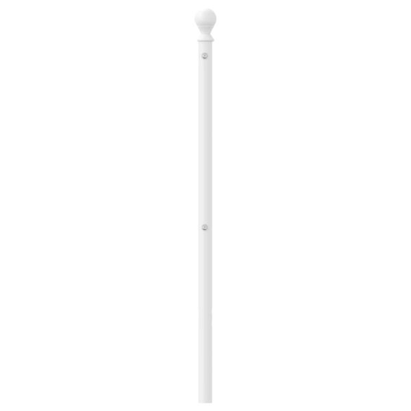 Metalowy zagłówek do łóżka 107 cm biały - 64% taniej