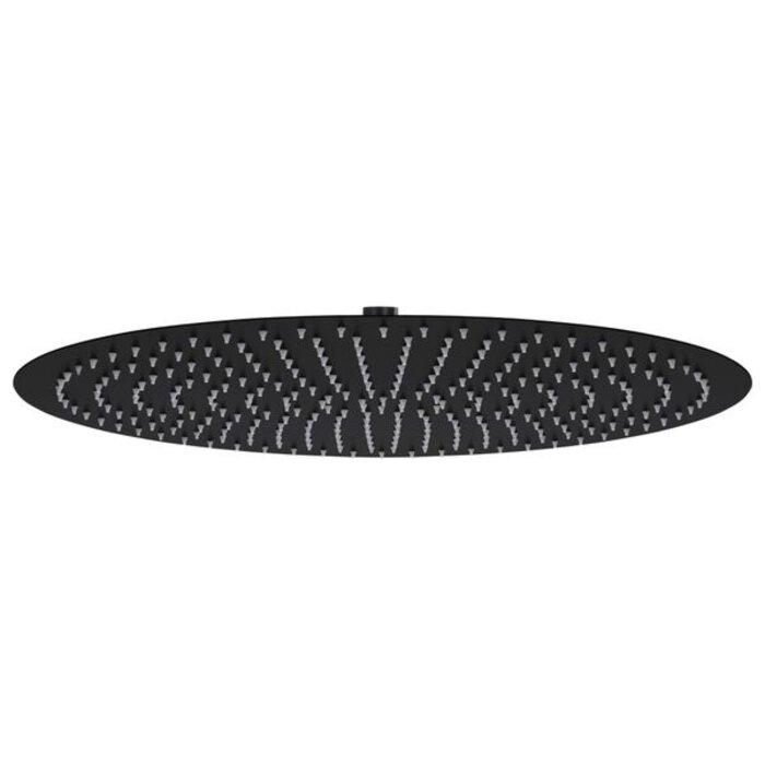 Wielka okrągła deszczownica 50 cm czarna - 86% taniej