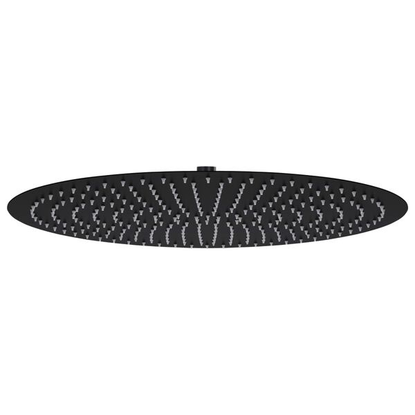 Wielka okrągła deszczownica 50 cm czarna - 86% taniej