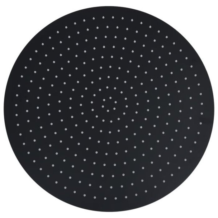 Wielka okrągła deszczownica 50 cm czarna - 86% taniej