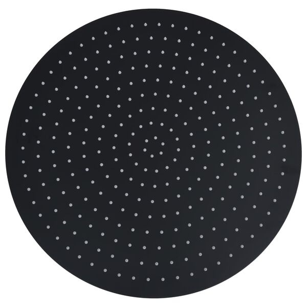Wielka okrągła deszczownica 50 cm czarna - 86% taniej