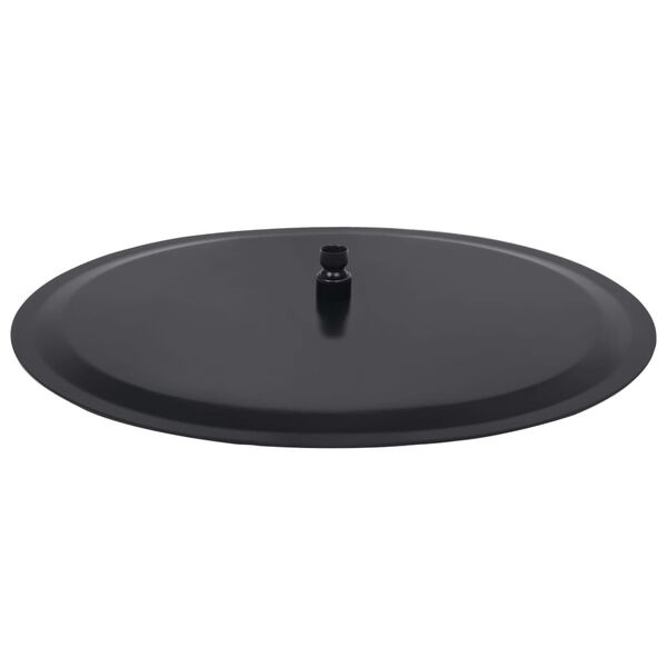 Wielka okrągła deszczownica 50 cm czarna - 86% taniej