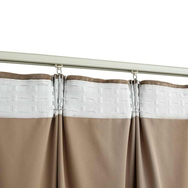 Vidaxl Zasłony welurowe 140x175 cm beżowe 2 szt. - 69% taniej