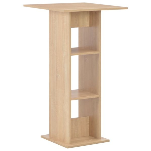 Stolik barowy 60x60x110 cm dąb - 84% taniej