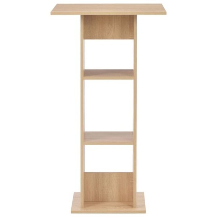 Stolik barowy 60x60x110 cm dąb - 84% taniej