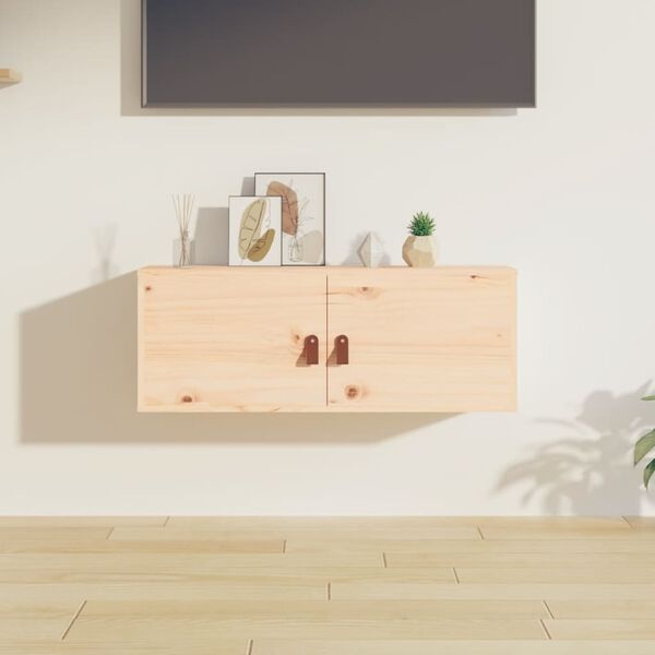 Szafka wisząca z litego drewna 80x30x30 cm - 85% taniej