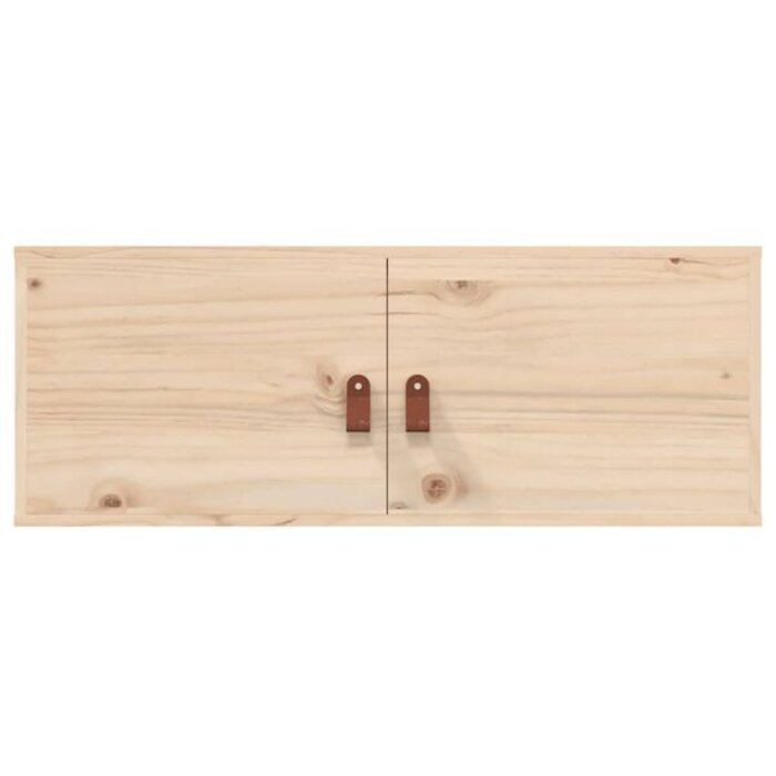 Szafka wisząca z litego drewna 80x30x30 cm - 85% taniej