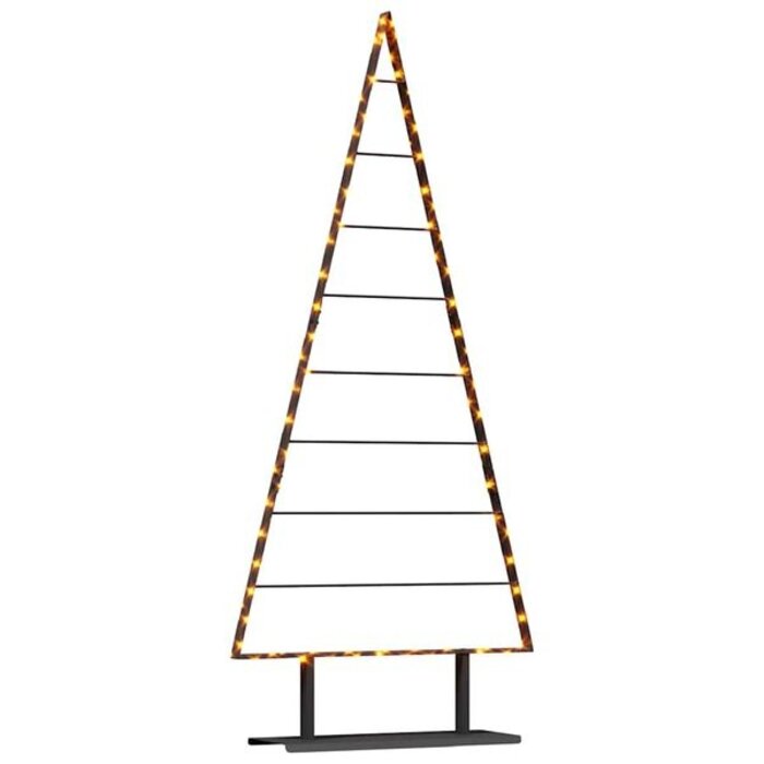 Metalowa choinka 180 cm czarna - Nowoczesna dekoracja 90% taniej