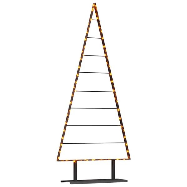 Metalowa choinka 180 cm czarna - Nowoczesna dekoracja 90% taniej
