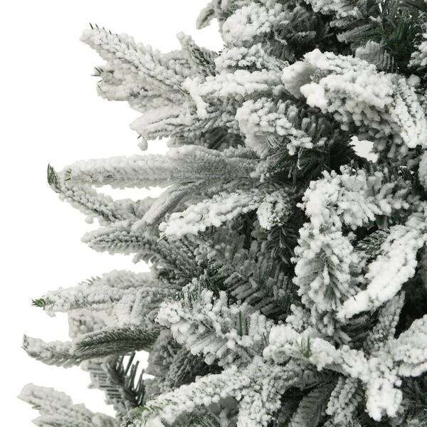 Sztuczna choinka 210 cm ośnieżona PE i PVC - 91% taniej