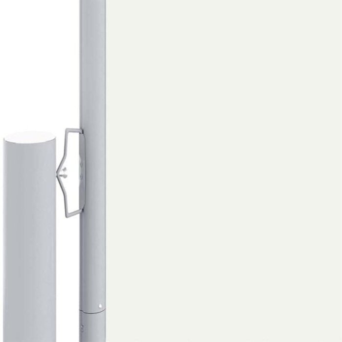 Wysuwana osłona boczna balkonowa 117x1200 cm kremowa - 73% taniej