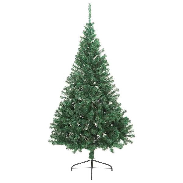 Sztuczna choinka przyścienna 180 cm - PVC - 60% taniej