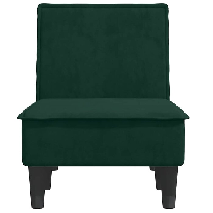 Ciemnozielony szezlong aksamitny 55x155 cm - 76% taniej