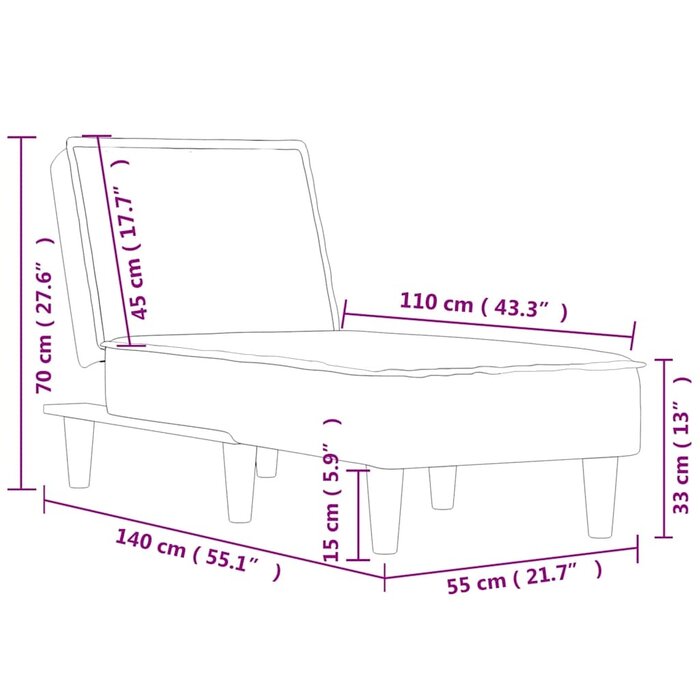 Ciemnozielony szezlong aksamitny 55x155 cm - 76% taniej