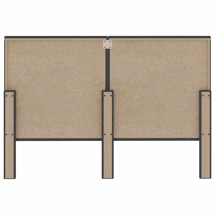 Pikowane wezgłowie łóżka 140x200 cm ciemnoszare - 75% taniej