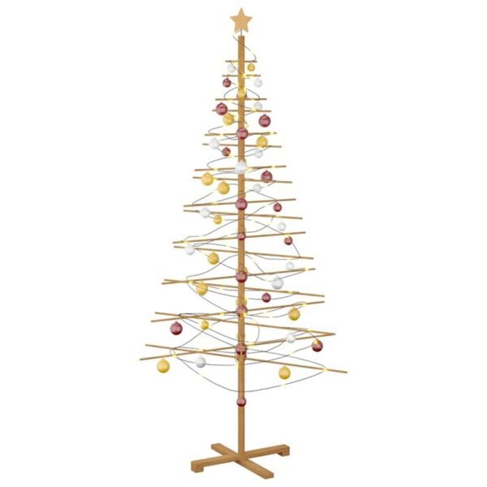 Bambusowa choinka 210 cm - rustykalna dekoracja świąteczna - 69% taniej