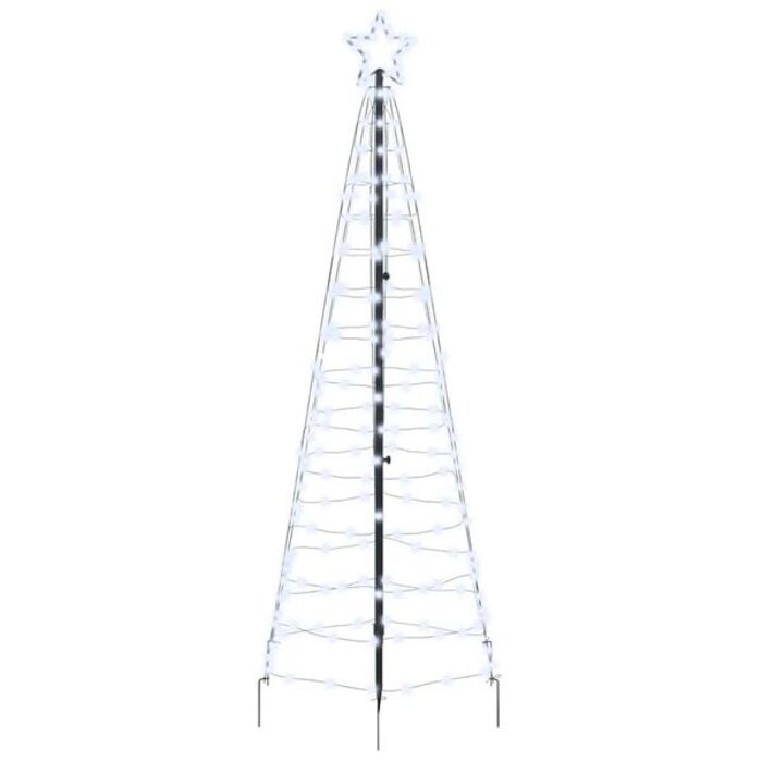 Choinka LED 250 cm 390 diod zimna biel - 78% taniej