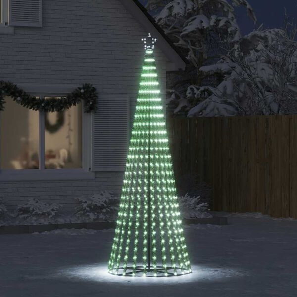 Choinka LED 247 cm, 475 diod, zimna biel - 87% taniej